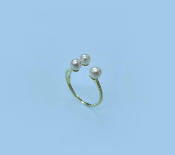 14K Yellow Gold Freshwater Pearl Ring - Wing Wo Hing Jewelry Group - Pearl Jewelry Manufacturer