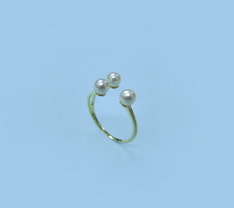 14K Yellow Gold Freshwater Pearl Ring