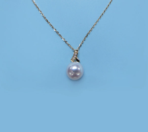 14K Yellow Gold Freshwater Pearl Necklace - Wing Wo Hing Jewelry Group - Pearl Jewelry Manufacturer