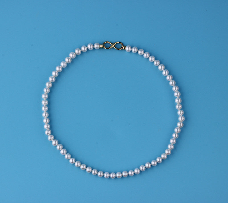 9K Yellow Gold Freshwater Pearl Necklace - Wing Wo Hing Jewelry Group - Pearl Jewelry Manufacturer
