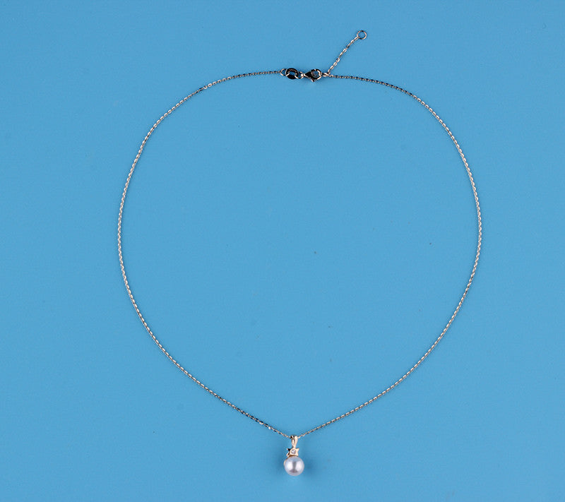 14K Yellow Gold Akoya Pearl Necklace - Wing Wo Hing Jewelry Group - Pearl Jewelry Manufacturer