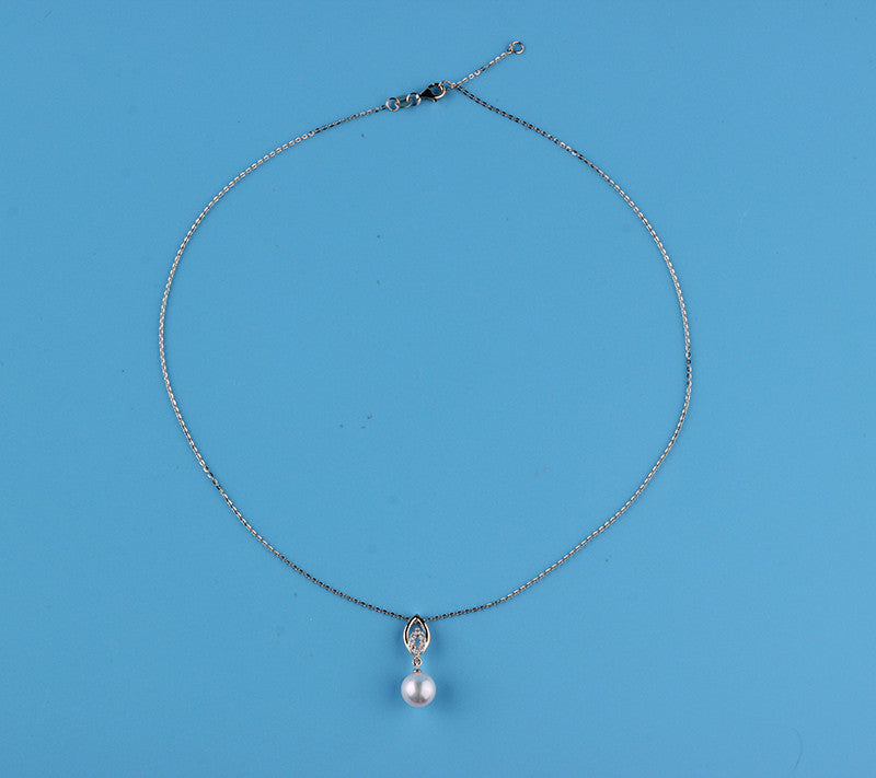 14K Yellow Gold Akoya Pearl Necklace - Wing Wo Hing Jewelry Group - Pearl Jewelry Manufacturer