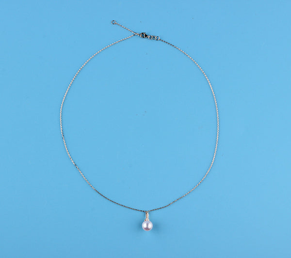 14K Yellow Gold Akoya Pearl Necklace - Wing Wo Hing Jewelry Group - Pearl Jewelry Manufacturer