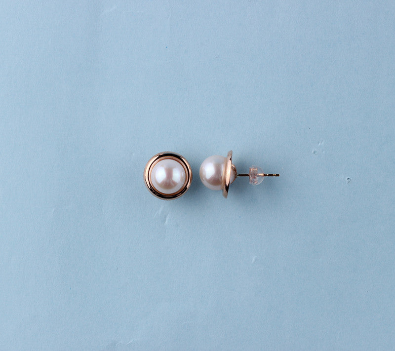 14K Yellow Gold Freshwater Pearl Earrings - Wing Wo Hing Jewelry Group - Pearl Jewelry Manufacturer