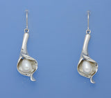 Sterling Silver Earrings with 5.5-6mm Drop Shape Freshwater Pearl - Wing Wo Hing Jewelry Group - Pearl Jewelry Manufacturer