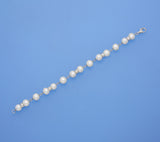 Sterling Silver Bracelet with 8.5-9.5mm Round Shape Freshwater Pearl - Wing Wo Hing Jewelry Group - Pearl Jewelry Manufacturer