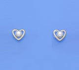 Sterling Silver Earrings with 4-4.5mm Button Shape Freshwater Pearl - Wing Wo Hing Jewelry Group - Pearl Jewelry Manufacturer