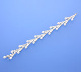 Sterling Silver Bracelet with Drop Shape Freshwater Pearl - Wing Wo Hing Jewelry Group - Pearl Jewelry Manufacturer