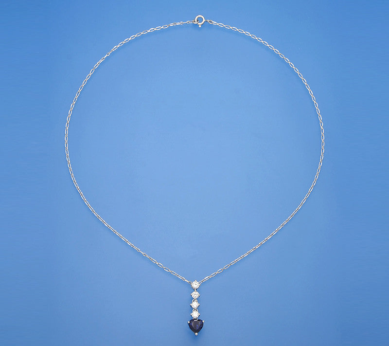 Sterling Silver Pendant with Cubic Zirconia - Wing Wo Hing Jewelry Group - Pearl Jewelry Manufacturer