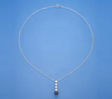 Sterling Silver Pendant with Cubic Zirconia - Wing Wo Hing Jewelry Group - Pearl Jewelry Manufacturer