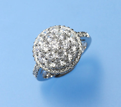 Sterling Silver Ring with Cubic Zirconia