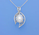 Sterling Silver Pendant with 8-8.5mm Drop Shape Freshwater Pearl - Wing Wo Hing Jewelry Group - Pearl Jewelry Manufacturer