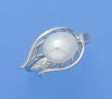 Sterling Silver Ring with 8-8.5mm Drop Shape Freshwater Pearl - Wing Wo Hing Jewelry Group - Pearl Jewelry Manufacturer