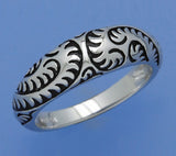 White and Black Plated Silver Ring - Wing Wo Hing Jewelry Group - Pearl Jewelry Manufacturer