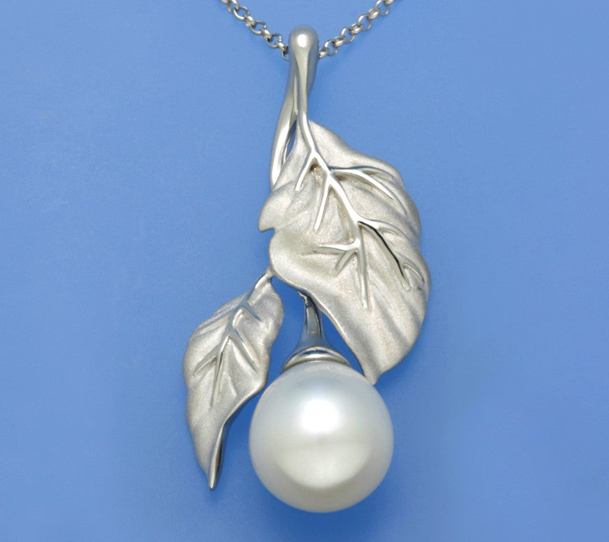 Sterling Silver Pendant with 10.5-11mm Drop Shape Freshwater Pearl - Wing Wo Hing Jewelry Group - Pearl Jewelry Manufacturer