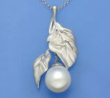 Sterling Silver Pendant with 10.5-11mm Drop Shape Freshwater Pearl - Wing Wo Hing Jewelry Group - Pearl Jewelry Manufacturer