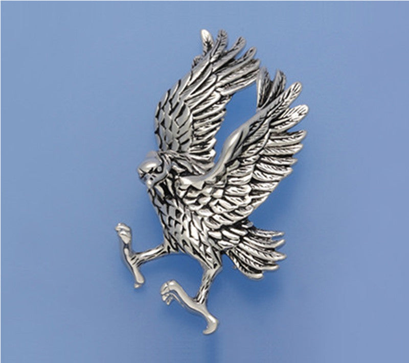 White and Black Plated Silver Brooch - Wing Wo Hing Jewelry Group - Pearl Jewelry Manufacturer