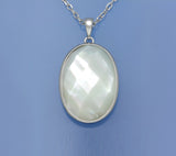Sterling Silver Pendant with Mother of Pearl - Wing Wo Hing Jewelry Group - Pearl Jewelry Manufacturer