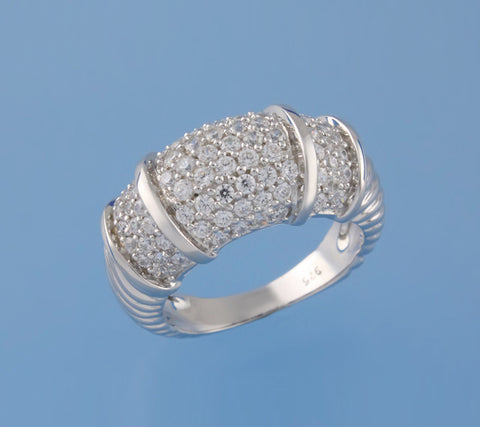 Sterling Silver Ring with Cubic Zirconia