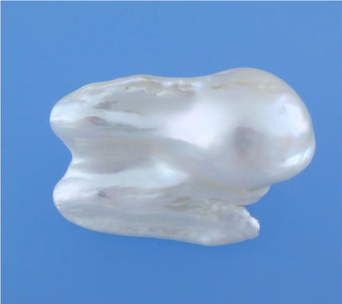 Sterling Silver Brooch with Baroque Shape Freshwater Pearl