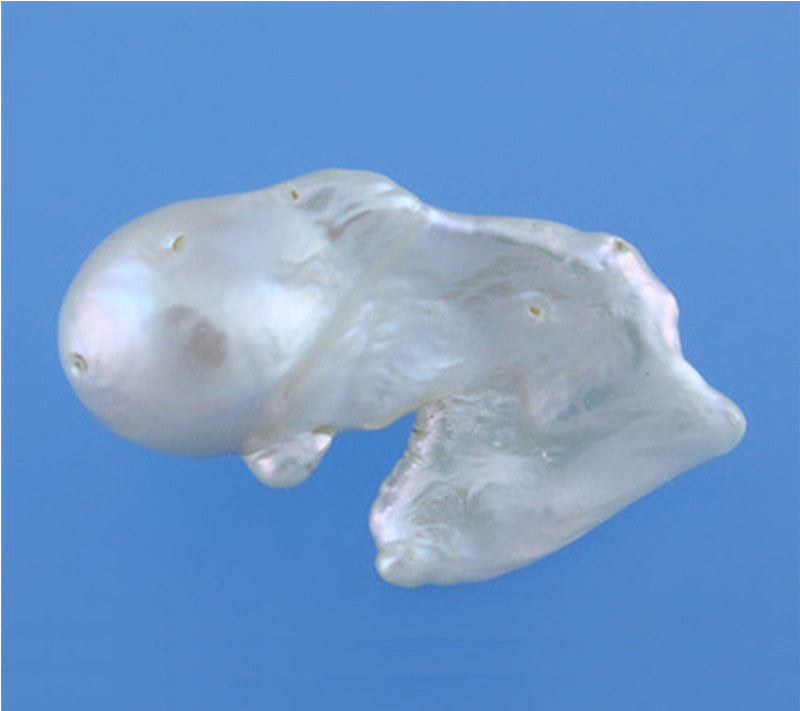 Sterling Silver Brooch with Baroque Shape Freshwater Pearl - Wing Wo Hing Jewelry Group - Pearl Jewelry Manufacturer