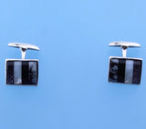Sterling Silver Cufflink with Mother of Pearl - Wing Wo Hing Jewelry Group - Pearl Jewelry Manufacturer