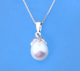 Sterling Silver Pendant with 9-9.5mm Drop Shape Freshwater Pearl - Wing Wo Hing Jewelry Group - Pearl Jewelry Manufacturer