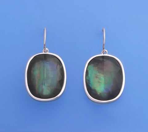 Sterling Silver Earrings with Mother of Pearl