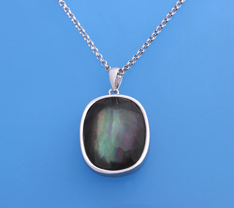 Sterling Silver Pendant with Mother of Pearl