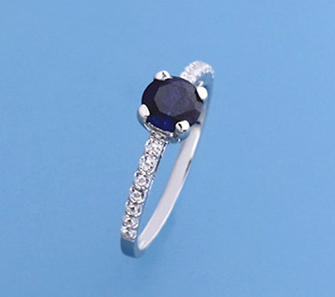 Sterling Silver Ring with Cubic Zirconia