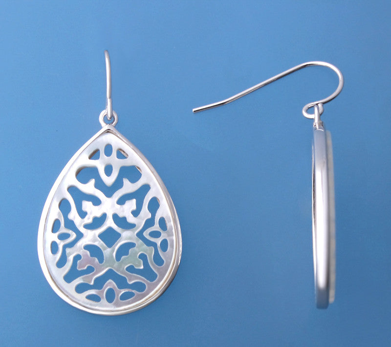 Sterling Silver Earrings with Mother of Pearl - Wing Wo Hing Jewelry Group - Pearl Jewelry Manufacturer