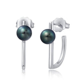 korea style jewelry pearl silver modern earrings gold