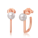korea style jewelry pearl silver modern earrings gold