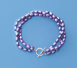 Sterling Silver Bracelet with 4-4.5mm Oval Shape Freshwater Pearl - Wing Wo Hing Jewelry Group - Pearl Jewelry Manufacturer