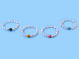 8.5-9mm Baroque Shape Freshwater Pearl Bracelet and Coral Ball