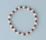 6-6.5mm Potato Shape Freshwater Pearl Bracelet with Hematite - Wing Wo Hing Jewelry Group - Pearl Jewelry Manufacturer