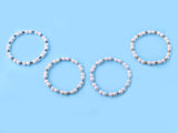 6-6.5mm Potato Shape Freshwater Pearl Bracelet with Hematite