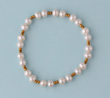 6-6.5mm Potato Shape Freshwater Pearl and Hematite - Wing Wo Hing Jewelry Group - Pearl Jewelry Manufacturer