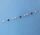 Sterling Silver Bracelet with 6.5-7mm Potato Shape Freshwater Pearl and Hematite - Wing Wo Hing Jewelry Group - Pearl Jewelry Manufacturer