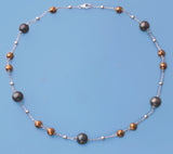 Sterling Silver Bracelet with 6.5-7mm Potato Shape Freshwater Pearl and Hematite - Wing Wo Hing Jewelry Group - Pearl Jewelry Manufacturer