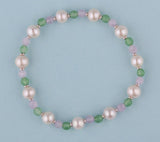 6.5-7mm Potato Shape Freshwater Pearl, Amethyst and Aventurine - Wing Wo Hing Jewelry Group - Pearl Jewelry Manufacturer