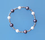 Potato Shape Freshwater Pearl Bracelet with Hematite - Wing Wo Hing Jewelry Group - Pearl Jewelry Manufacturer