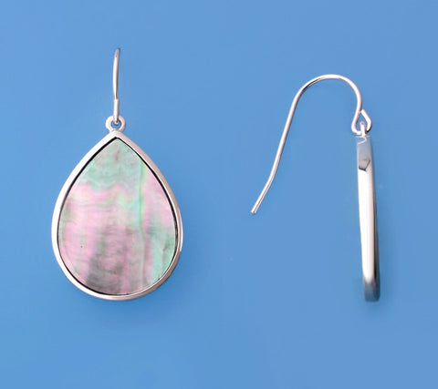 Sterling Silver Earrings with Mother of Pearl