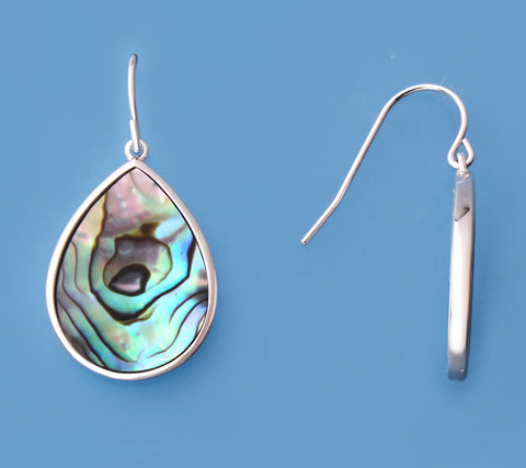 Sterling Silver Earrings with Mother of Pearl