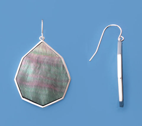 Sterling Silver Earrings with Mother of Pearl