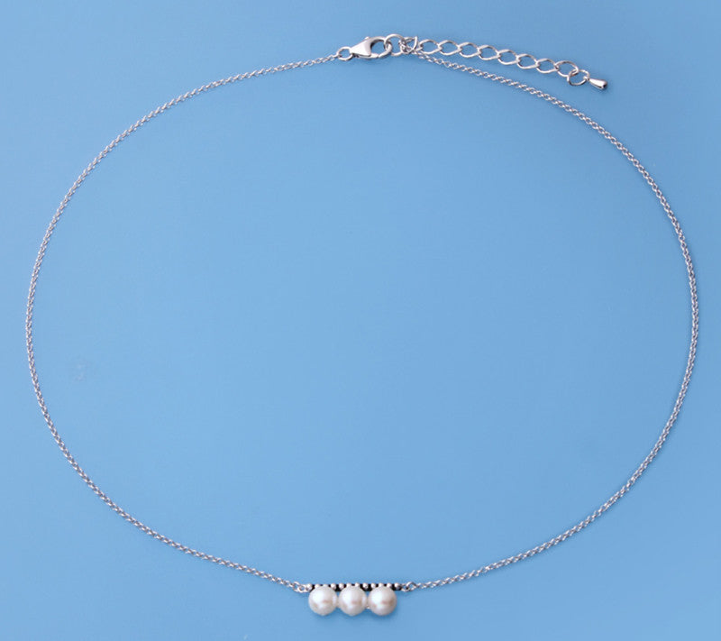 Sterling Silver Pendant with 6-6.5mm Round Shape Freshwater Pearl - Wing Wo Hing Jewelry Group - Pearl Jewelry Manufacturer