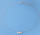 Sterling Silver Pendant with 6-6.5mm Round Shape Freshwater Pearl - Wing Wo Hing Jewelry Group - Pearl Jewelry Manufacturer