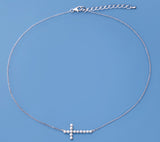 Sterling Silver Pendant with 2.5-3mm Button Shape Freshwater Pearl - Wing Wo Hing Jewelry Group - Pearl Jewelry Manufacturer