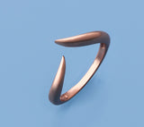 Rose Gold Plated Silver Ring - Wing Wo Hing Jewelry Group - Pearl Jewelry Manufacturer
