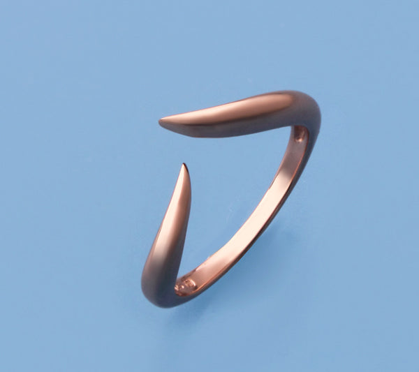 Rose Gold Plated Silver Ring - Wing Wo Hing Jewelry Group - Pearl Jewelry Manufacturer